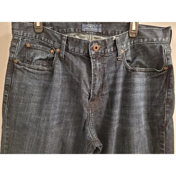 Lucky Brand Jeans Mens 36x32 Blue Denim 221 Original Straight - Great Condition - Picture 2 of 12